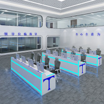 Customized paint command center console dispatching station Multimedia Monitoring console console security command table and chair
