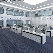 Customized modern multimedia monitoring station Center Console Command center console dispatch desk and chair