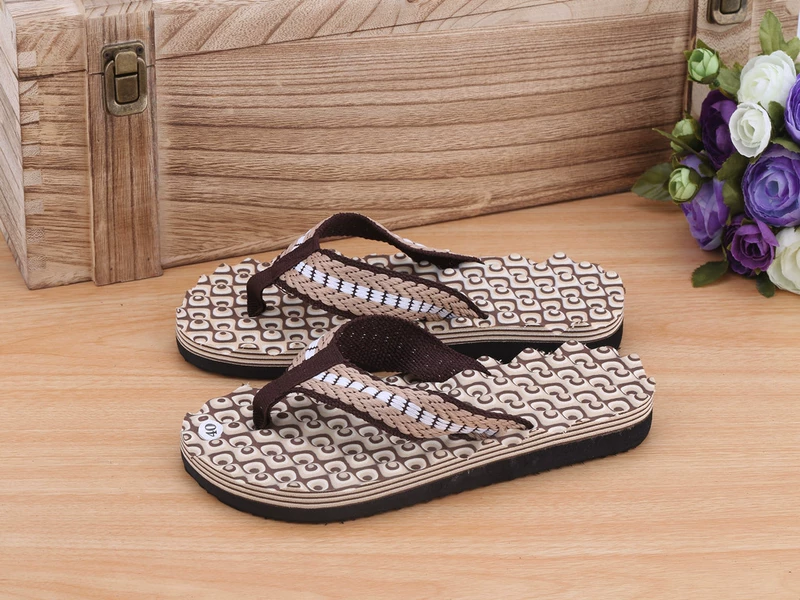 Mùa hè của nam giới dép massage flip flops bãi biển không thấm nước giày nhà người đàn ông giản dị của dép không trượt bọt kích thước lớn dép bitis nam