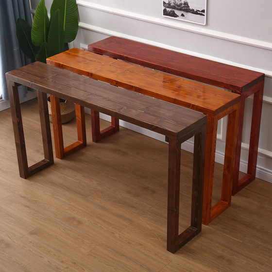 New Chinese style solid wood porch table case simple foyer bar table for several households for the table against the wall narrow table long case bar table