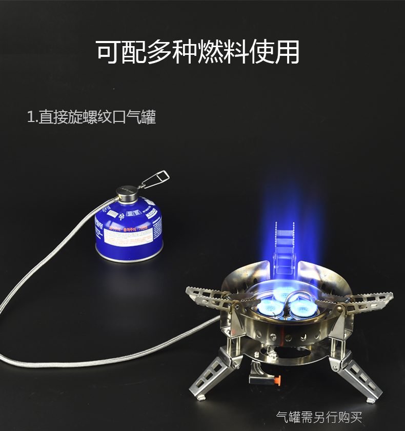 Bước rừng B17 chân núi ngoài trời bếp lò loại thẻ bếp lò di động dã ngoại bếp lò cắm trại chia đôi với bếp gas - Bếp lò / bộ đồ ăn / đồ nướng dã ngoại bếp nướng than hoa ngoài trời chân cao