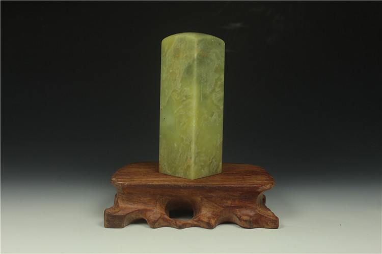 Qingtian đá con dấu 3 * 3 * 8 cm vuông chương Qingtian đá thực hành chương Jinshi, con dấu con dấu đá chương chất liệu thực hành đá đá thạch anh trang trí
