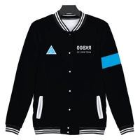 Đứng lên quanh Detroit Áo len cardigan 3D Xu hướng mùa xuân và mùa thu In kỹ thuật số - Thể thao sau bộ adidas nam