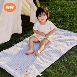 良良婴儿苎麻凉席宝宝凉垫幼儿园午睡冰席