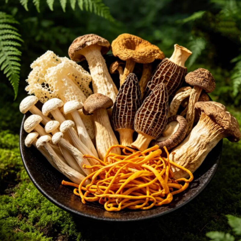 云南七彩山珍菌菇汤料包土鸡煲汤料炖汤炖鸡汤材料月子鸽子汤料包