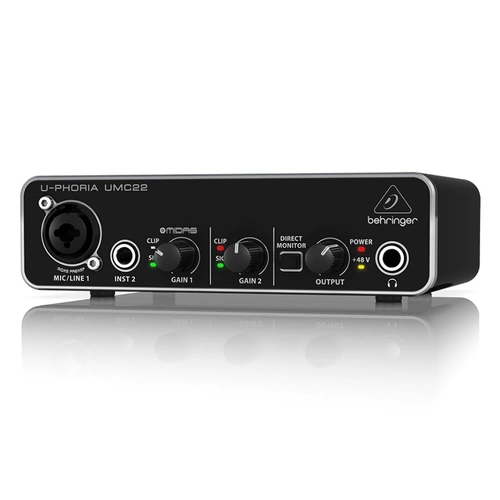 Behringer Belling UMC22 Live Recording Set внешняя USB -звуковая карта Мобильные компьютеры общие UM2
