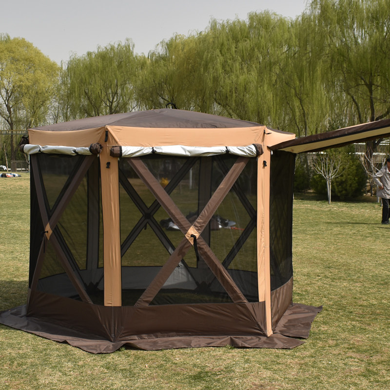 Portable and foldable summer outdoor rain-proof canopy tent