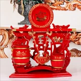 Свадебные принадлежности красное пластиковое имитация