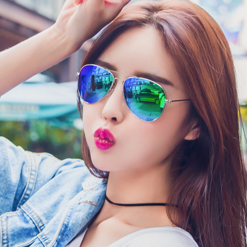 Special new sunglasses men's and women's color film toad glasses Reflective driving resin sunglasses can be equipped with myopic sunshade glasses