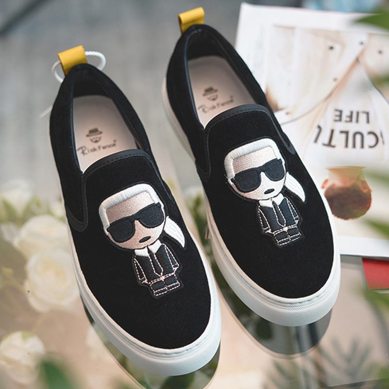 Autumn European station trend small monster leather loafer shoes men's shoes breathable lazy one pedal casual shoes