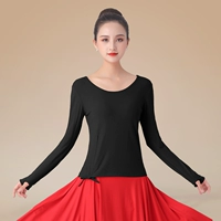 Черный лонгслив, круглый воротник, на шнурках