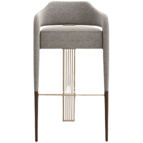 Итальянский легкий роскошный батончик Домохозяйство Высокий стул Простой современный бар стул из нержавеющей стали северной стойки на стойке стола на стойке