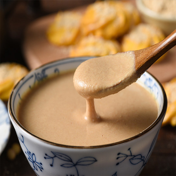 Freshly ground cooked soybean flour rice cake ready-to-eat glutinous rice cake soybean noodles donkey rolling soy milk box baked cooked soybean flour 500g