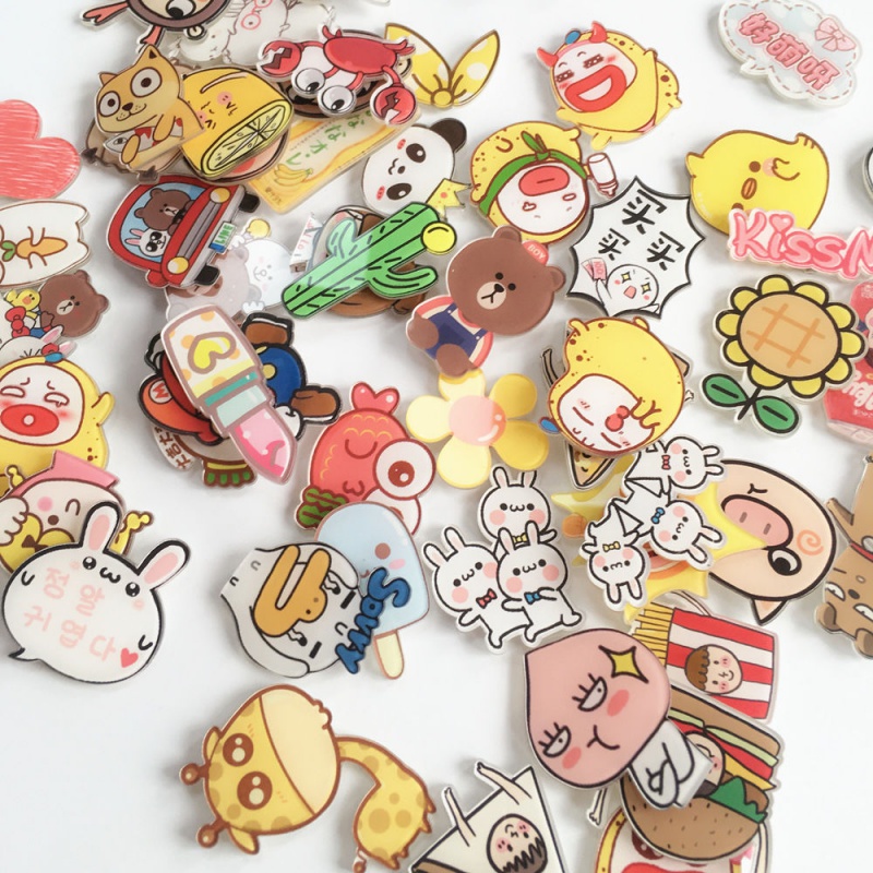 New 10 random set of Japanese cartoon refrigerator sticker activity small gift magnetic plate with strong magnetic