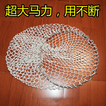 Pure hand-woven cotton rope net pocket high horsepower thick net fish fishing net head Iron Bar net pond fishing big fish nylon net
