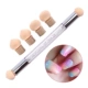 Dụng cụ làm móng tay Smudge Pen Gradient Sponge Đôi Mẹo Smudge Artifact Nail Ba Lan Tem Poke Pen DIY Sponge Pen - Công cụ Nail