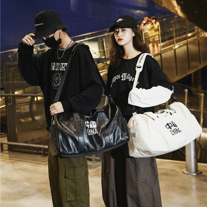 Short Haul Travel Bag Men Handbag Women Online Red Large Capacity Travel Bag Sports Luggage Bag Waterproof Fitness Bag Tide