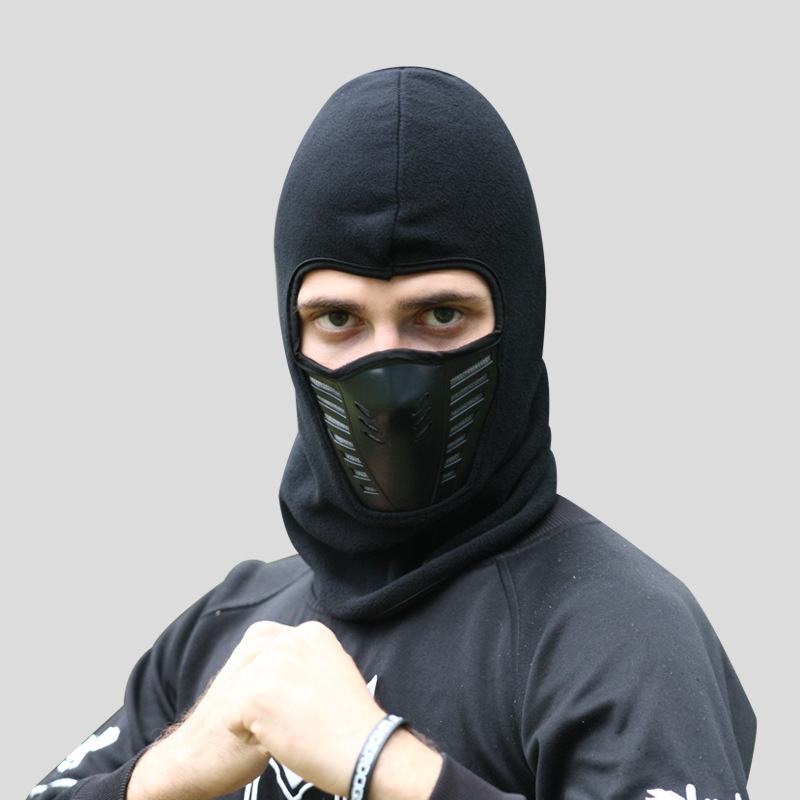 Winter outdoor riding masked hat men and women thickened fleece cap windproof hat headgear scarf face protection warm mask