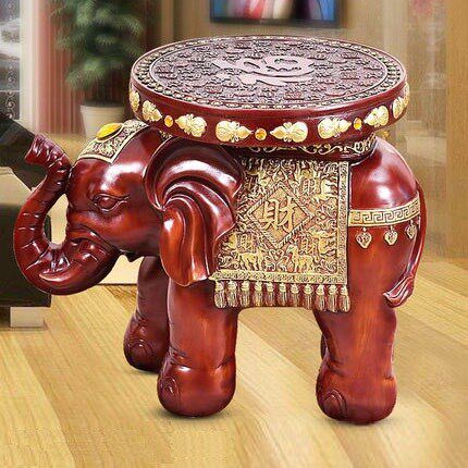 Elephant stool in door changing shoes stool doorway Merchants Elephant Courtbench Crafts Wearing Shoes Benches Retro Bench American Pendulum