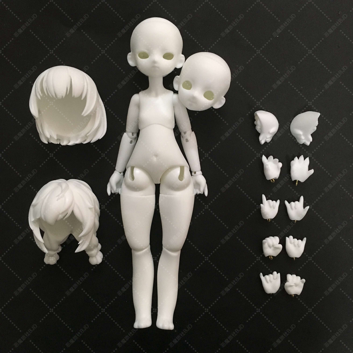 (Double 12)BJD Muppet cat golden Apple model SD doll 1 6 6 points naked baby big set