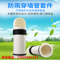 External wall-through-wall rainproof hood integrated fresh air system External air outlet 110 Hood hood outlet 160