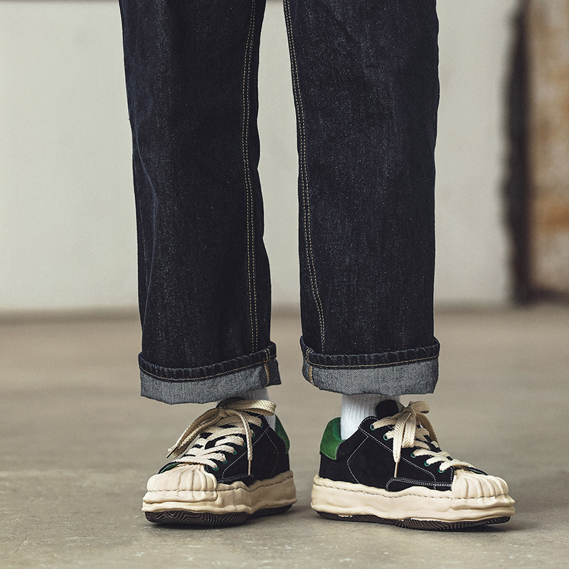 2022 new original shell head dissolving shoes men's Mihara Kangyu thick sole shoes retro casual trend sports shoes