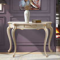 French luxury entrance table Solid wood simple case table Neoclassical door Living room wall decorative cabinet Custom furniture