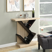Modern entrance table Nordic entrance table American simple shelf Living room Office Multi-function wine rack Bookshelf