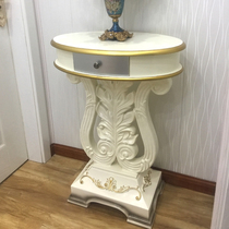 Entrance table Arc pastoral small storage side cabinet Door living room sofa A few corridors against the wall Retro European entrance cabinet