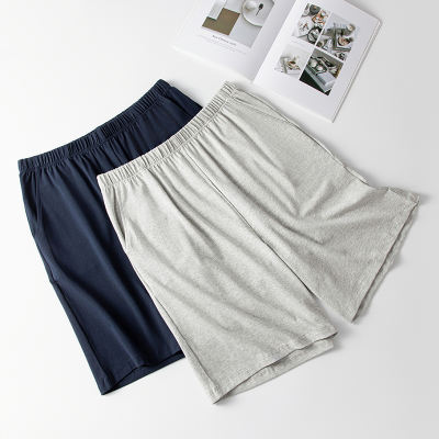 Pajama pants for men, summer loose, pure cotton men's home wear shorts, ice silk wide underpants, sleeping home pants, all cotton style