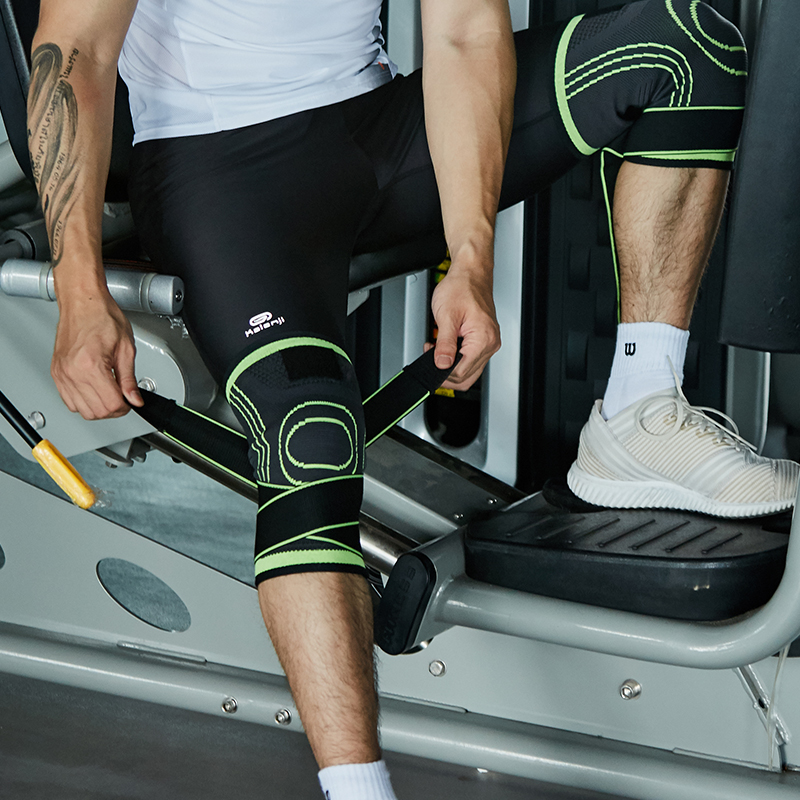 Sports kneecap male protection knee joint thigh strap jacket protective paint cover protective cover pressure belt elastic summer-Taobao