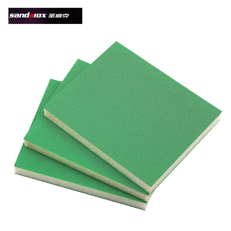 St. Weike bifacial sponge sandblock furniture polished polished block sponge grinding block 5 pieces fit green coarse 400