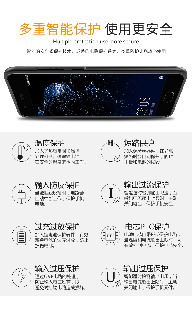 Huawei kẹp mỏng P9 P10 P20 chuyên dụng kho báu sạc 20000M mAh nova3e vỏ điện thoại pro nova2s di động điện thoại di động mate20 x cộng với bản với số lượng lớn - Ngân hàng điện thoại di động sạc dự phòng power bank