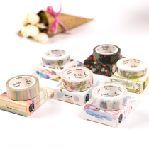 DIY creative cute Japanese washi tape Hand account Ultra-thin tape Diary book decorative album color strip