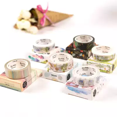 DIY creative cute Japanese and paper tape hand account ultra-thin tape diary book decorative photo album color strip