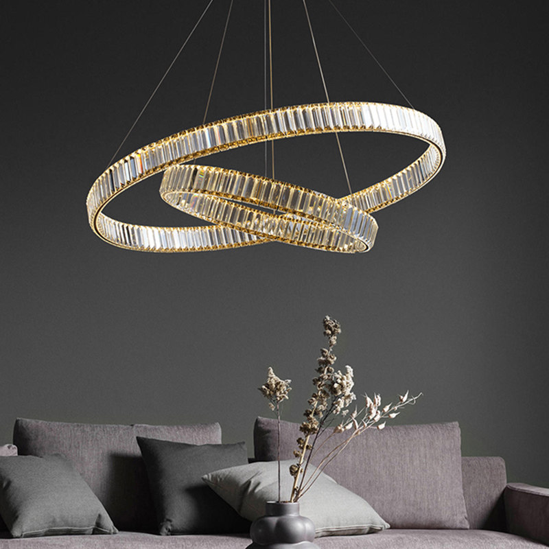 Full copper light lavish rear modern minimalist light-like room dining room dining room dining room Bedroom Creative Round New Designer Chandeliers