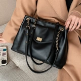 Вместительная и большая трендовая сумка на одно плечо, сумка через плечо, цепь