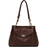 Вместительная и большая трендовая сумка на одно плечо, сумка через плечо, цепь