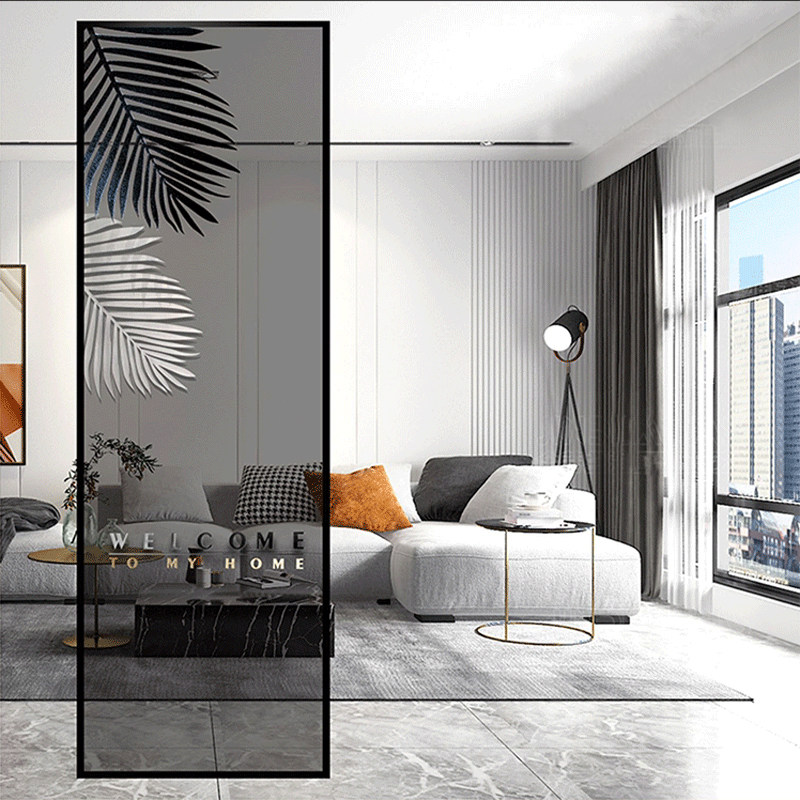 Light Extravagant Minimalist Glass Screen Living-room Entrance Minimalist Modern Small House Type Partition Bedroom Shelter with Makeup Room Decoration