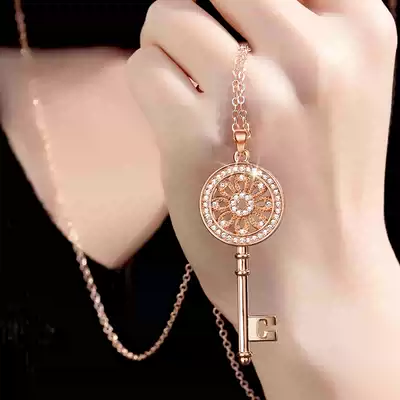 Key sweater chain 2021 new trendy long version of simple high-end accessories temperament clavicle chain necklace female summer niche