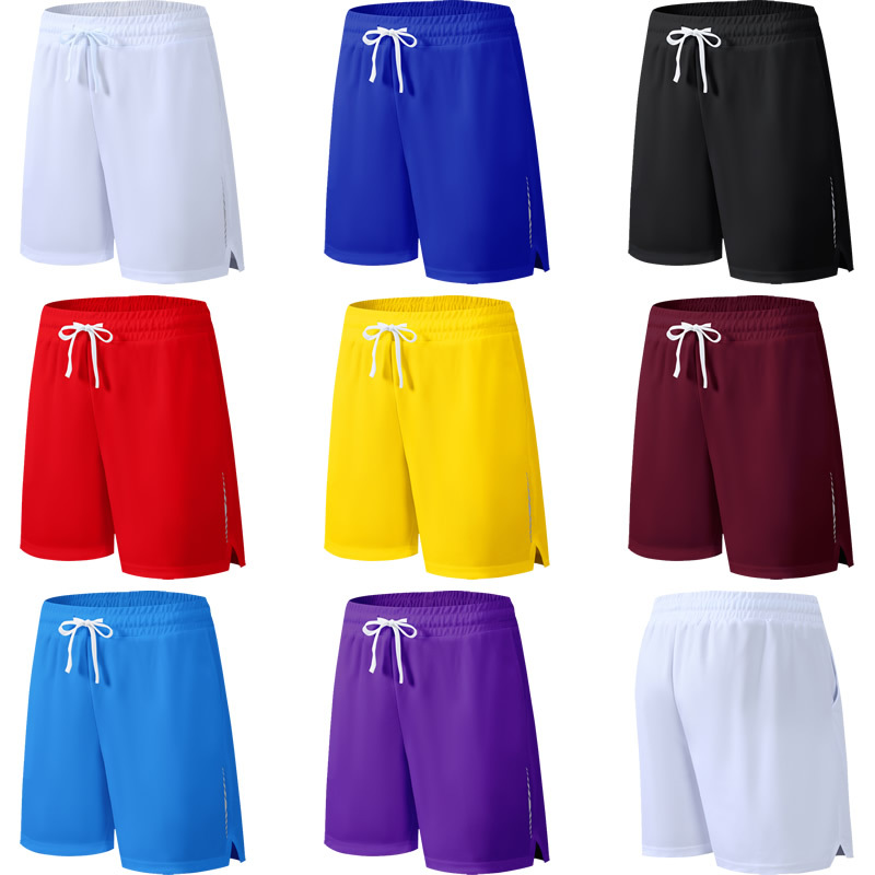 Solid Color Simple Sports Shorts, Quick-Drying, Breathable, Training, Running, Fitness, Badminton, Table Tennis, Knee-Length Shorts