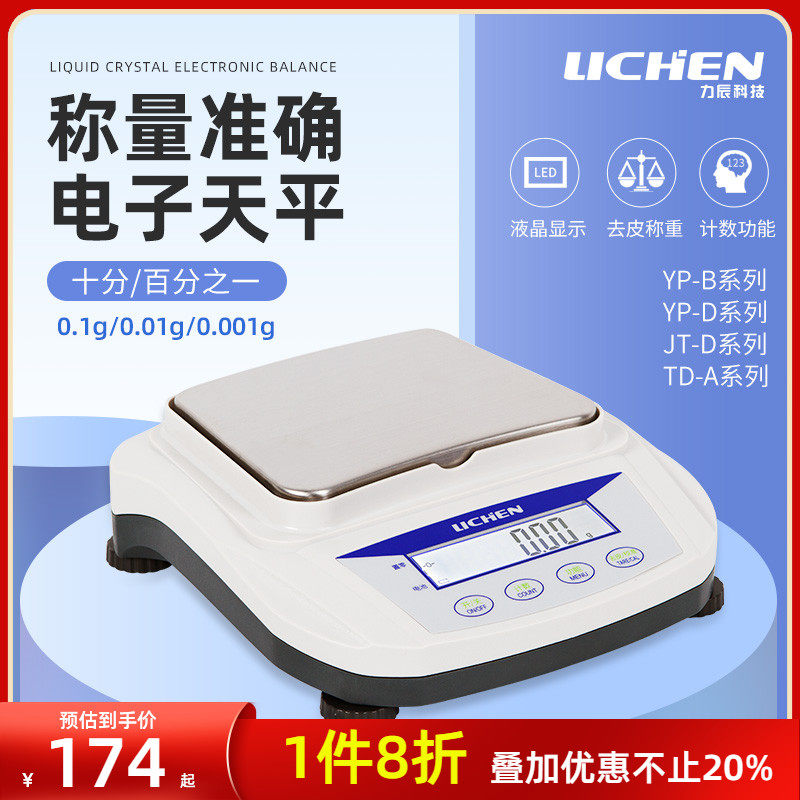 Lichen Science and Technology Electronic Analysis Tianping Libra 1% 0 1/10 1g 0 1g scales 