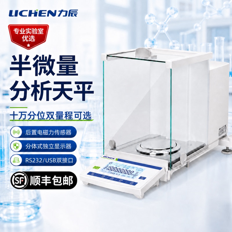 Lichen High-Precision Semi-Micro Electronic Analytical Balance with Touch Screen for Laboratory Use, One Hundred Thousandths of a Gram 0.01Mg/0.1Mg Lichen High-Precision Semi-Micro Electronic Analytical Balance with Touch Screen for Laboratory Use, One Hundred Thousandths of a Gram 0.01Mg/0.1Mg
