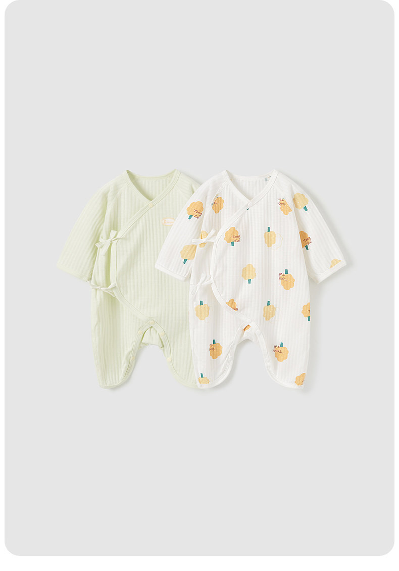 Tongtai Baby Jumpsuit Summer Pure Cotton Newborn Clothes Newborn Baby Butterfly Romper Suit Gown 2 Pieces — 16