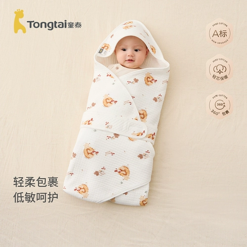 童泰 Детское хлопковое стеганое удерживающее тепло одеяло для новорожденных, осеннее