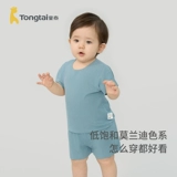 童泰 Детский летний тонкий комплект, детские штаны подходит для мужчин и женщин для девочек для выхода на улицу, короткий рукав