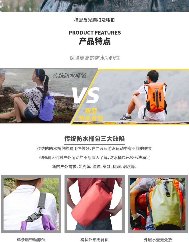 OSAH ba lô chống nước nam ngoài trời công suất lớn đa chức năng túi leo núi vai nữ siêu nhẹ công suất lớn thời trang - Ba lô balo thời trang