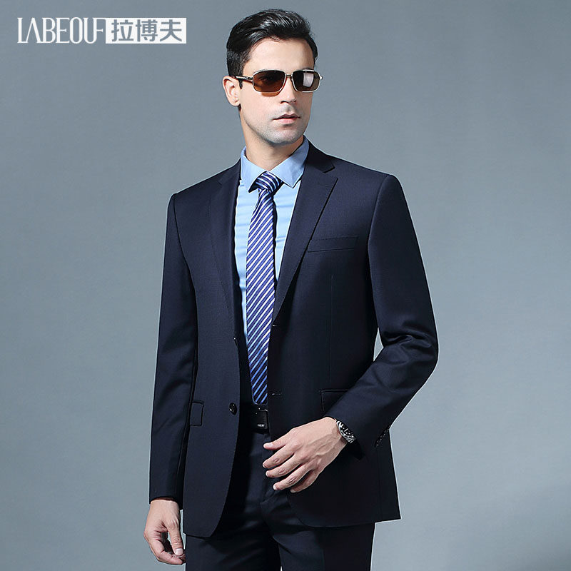 Labov Wool West Suit Men Suit Wedding Groom High-end Positive Dress Casual Business Leader Middle Age Suit