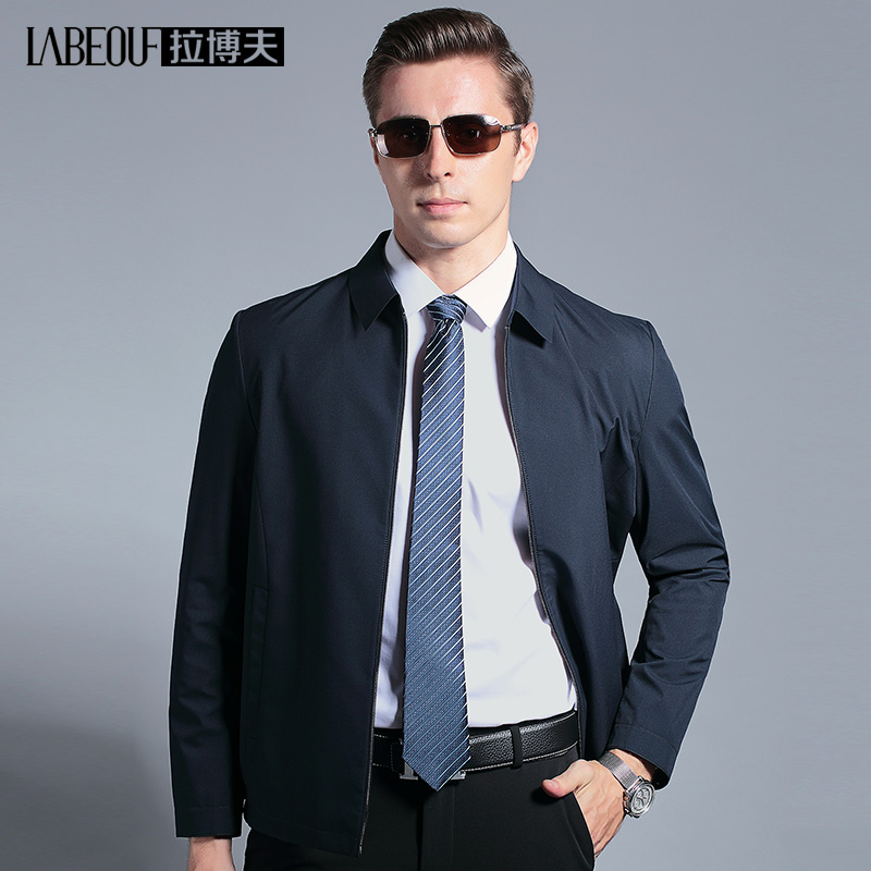 Labov 2020 fall new eggplant boy's thin middle age dad business casual big size to lead jacket