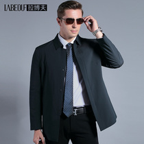 LaBov winter New down jacket men Middle-aged business leader thickened plus velvet warm and cold windbreaker jacket